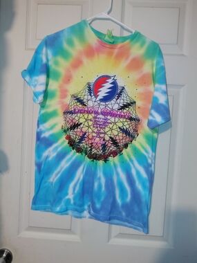 Delta Tie-Dye Short Sleeve Tee - Blue, Green, Yellow, Orange